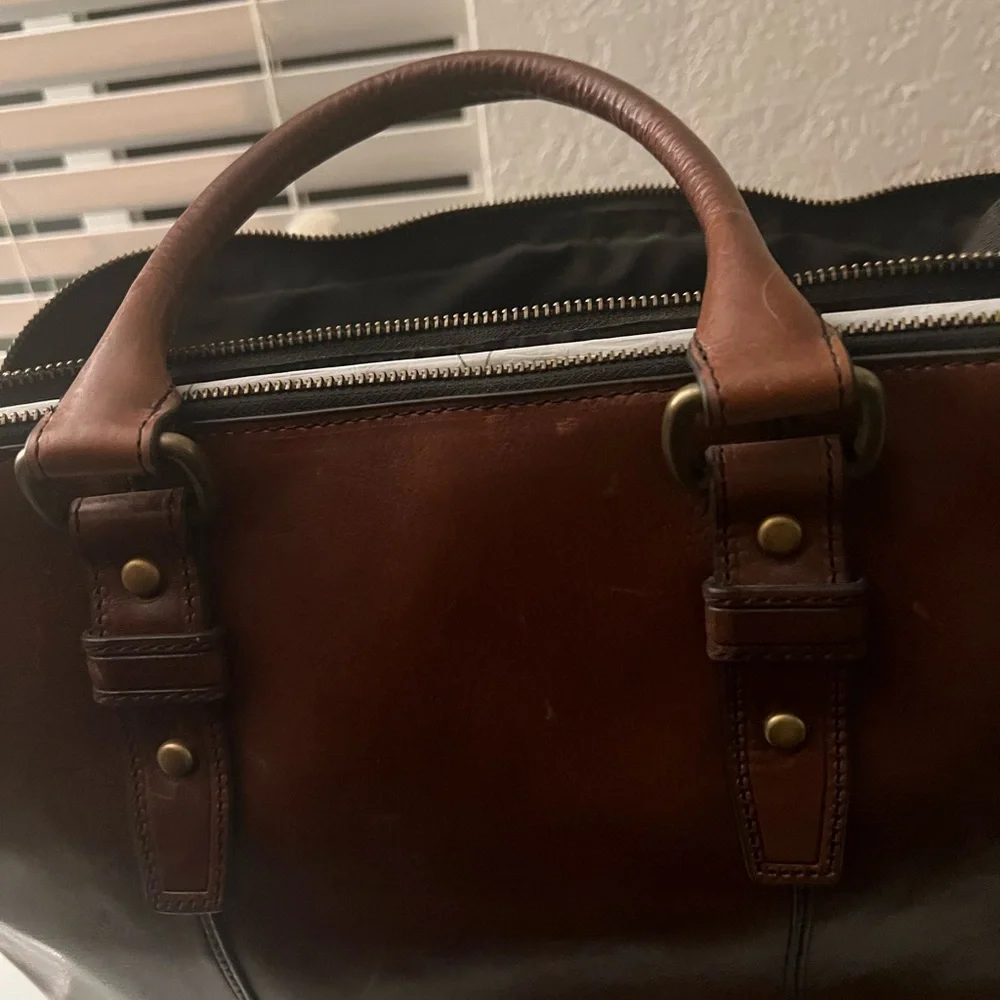 Fossil Dillon Pilot Bag Cognac